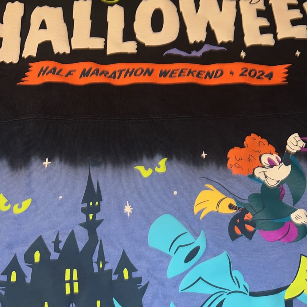 2024 Disneyland RunDisney Half Marathon Halloween Spirit Jersey Size XL - Picture 9 of 10